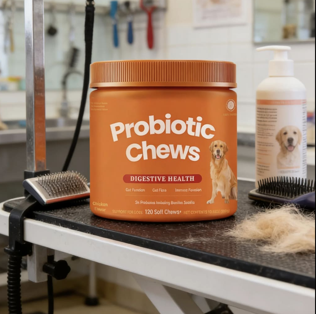 FloraPaws Probiotics Nutrition Supplements With Probiotics & Enzyme to Support Digestion