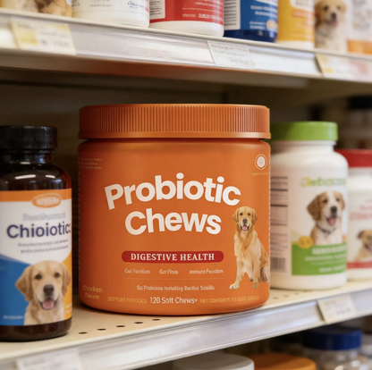 FloraPaws Probiotics Nutrition Supplements With Probiotics & Enzyme to Support Digestion