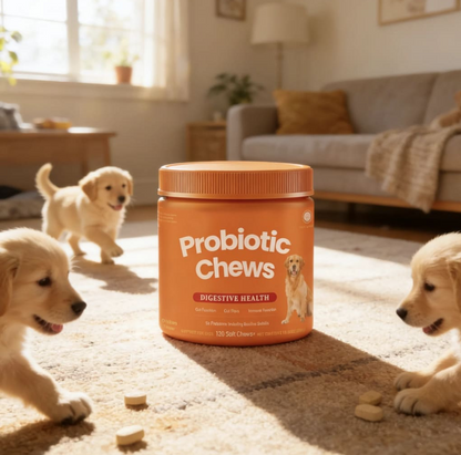 FloraPaws Probiotics Nutrition Supplements With Probiotics & Enzyme to Support Digestion