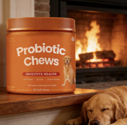 FloraPaws Probiotics Nutrition Supplements With Probiotics & Enzyme to Support Digestion
