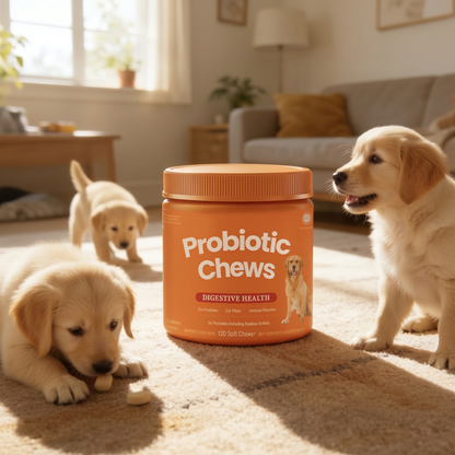 FloraPaws Probiotics Nutrition Supplements With Probiotics & Enzyme to Support Digestion